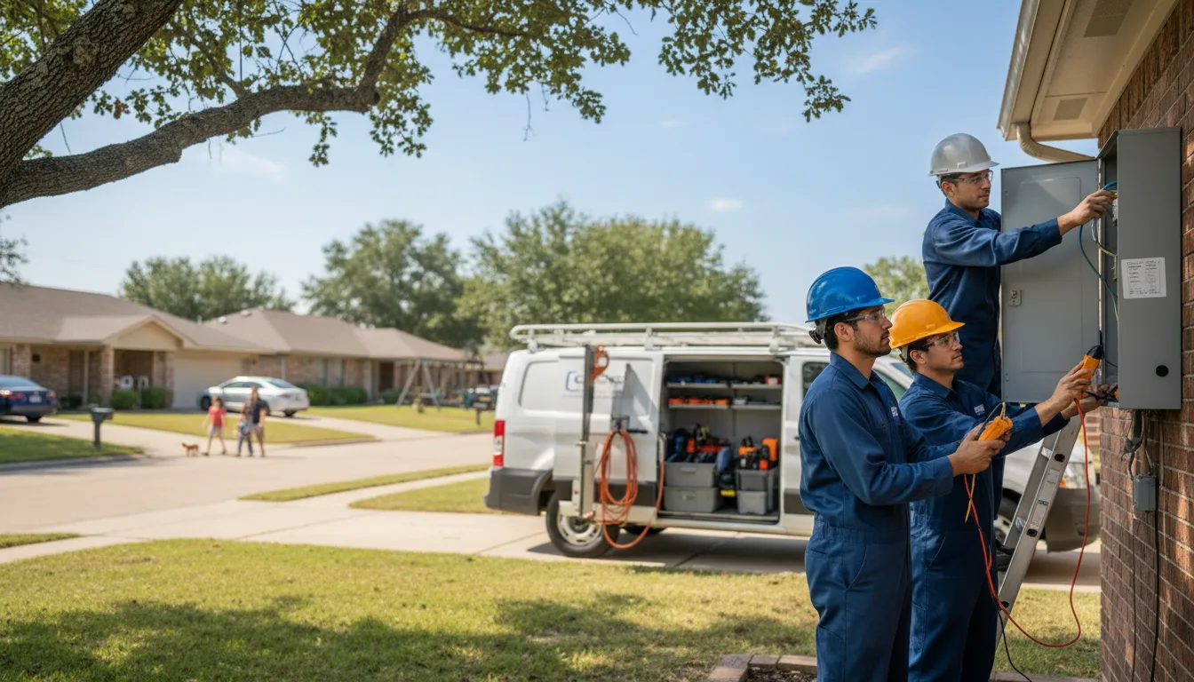 Certified electrician providing emergency electrical services in Rose, OK